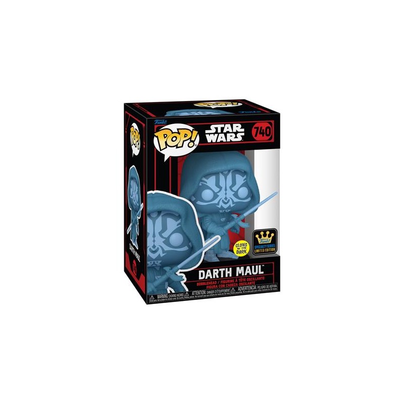 Pop Star Wars: Darkside Darth Maul Holo Glow 740